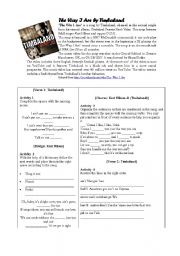 English Worksheet: The Way I are by Timbaland