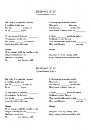 English Worksheet: Complete the song