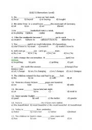 test for elementary level students