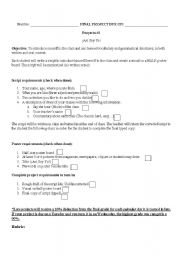 English Worksheet: Describing me