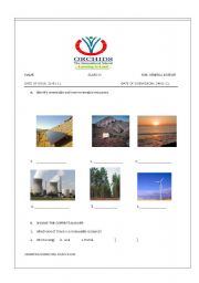 English Worksheet: Pollution