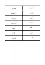 English Worksheet: pair work: phonetics