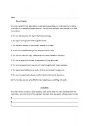 English Worksheet: Mrs. Gillespie