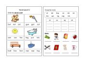 English Worksheet: short vowel u