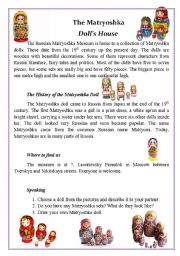 English Worksheet: The Matryoshka