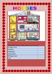 English Worksheet: HOUSES