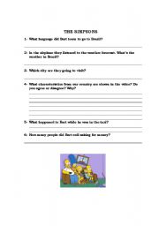 English worksheet: Simpsons