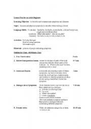 English Worksheet: lesson plan for adult beginner