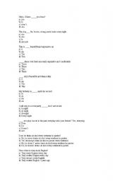 English Worksheet: palcement exam