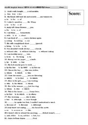 English Worksheet: Grammar Practice -Basic Level 