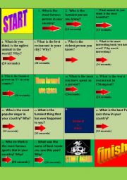 English Worksheet: Superlative - Board game - Communicative activity