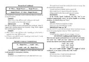 English Worksheet: Real and Unreal Conditionals