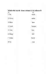 English Worksheet: English worksheets for 3rd Grade