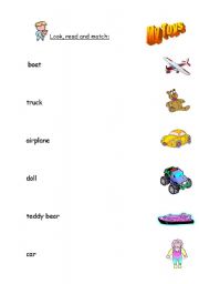 English worksheet: My Toys
