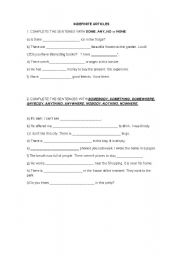 English Worksheet: Indefinite articles