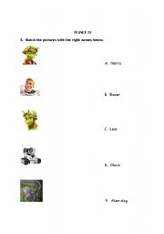 English worksheet: Planet 51