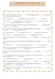 English Worksheet: conditionals (1st, 2nd & 3rd) key included