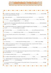 English Worksheet: conditionals (1st, 2nd & 3rd) key included