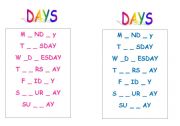 days of the week