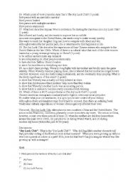 English Worksheet: Joy luck club