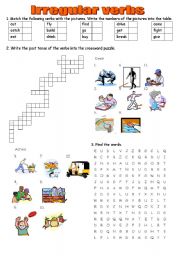 Irregular verbs practice - Past Simple. Keys included