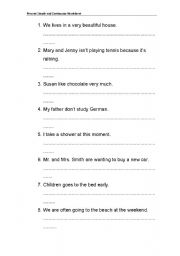 English Worksheet: Ps Vs PC 
