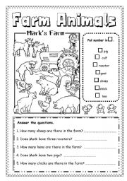 English Worksheet: Farm animals