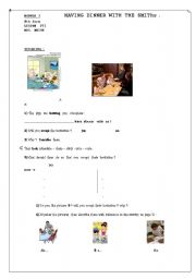 English Worksheet: lesson plan