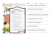 English Worksheet: recipe