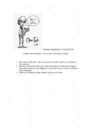 English worksheet: Oliver Twist  worksheet