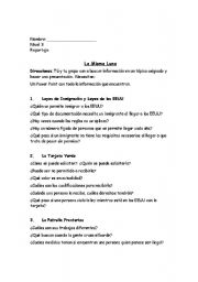 English Worksheet: La Misma Luna