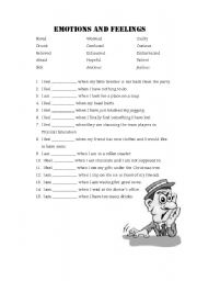 English Worksheet: Emotions and Feelings