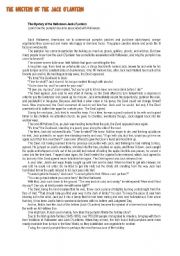 English Worksheet: Halloweens Jack-o-lantern