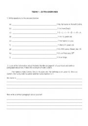 English worksheet: Questions and answers