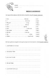 English Worksheet: Present Continuous 