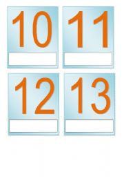 number cards 10-20