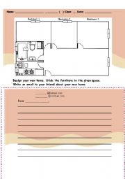 English Worksheet: Design a dream home