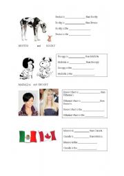 English Worksheet: Worksheet about comparatives