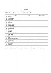 English worksheet: Interview: Do you like?