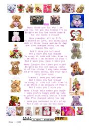 English Worksheet: mama : a song for Mothers Day
