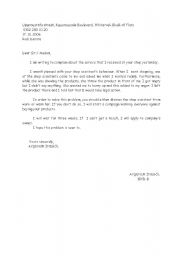 LETTER OF COMPLAINT