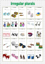 English Worksheet: Irregular plurals (17.02.11)