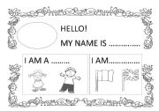 English Worksheet: This is me