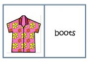 English Worksheet: clothes domino game 2