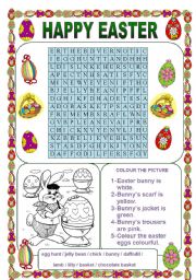 English Worksheet: easter