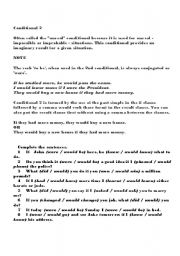 English Worksheet: @nd Conditional