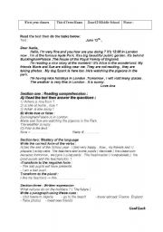 English Worksheet: Summer holidays