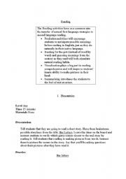 English worksheet: Reading