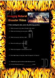 Wild Fire Questions based on a video 