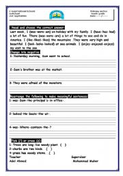 English Worksheet: past simple